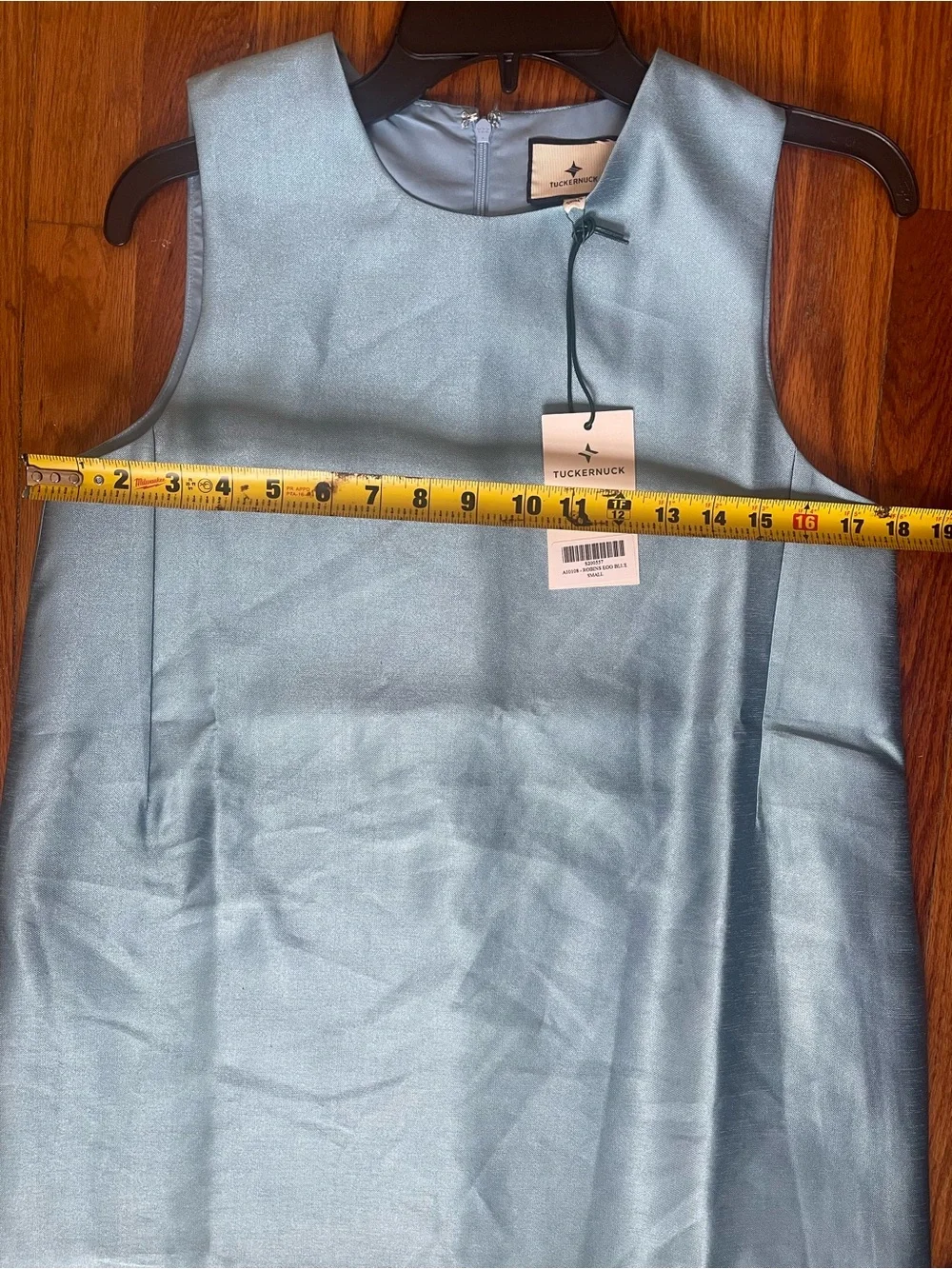 TUCKERNUCK
Robin Egg Blue Dupioni Marlowe Dress. Size small. NWT. - Picture 9 of 9